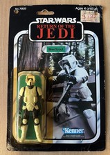 VINTAGE 1983 Star Wars ROTJ Biker Scout 77 Back - NEAR MINT - w/ SPEEDER BIKE picture