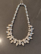 Gorgeous Vintage Eisenberg Ice Clear Rhinestone Necklace Stunning W100 picture