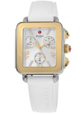 Michele Deco Sport Quartz Chronograph Silver Dial Women's Watch MWW06K000069 picture
