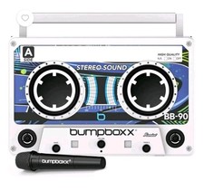 REFURB Bumpboxx Remixx Frost White Bluetooth Boombox Speaker W/Microphone picture