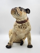 RARE Vtg Henri Chrisdon English Bulldog Statue 14.5