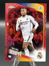 2025-26 Topps Chrome UCC #112 Kylian Mbappé Real Madrid UCL Red Hongbao 6/8  picture