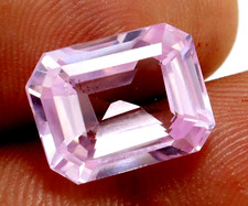 9.75 Ct Natural Pink Tourmaline Emerald Cut Certified Mozambique Loose Gemstone picture