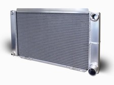 AFCO Radiator 27 in W x 15 in H x 3 in D Pass Side Inlet Alum Passenger Side picture