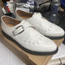 DR. MARTENS Rousden Monk Strap Creeper White Leather Unisex - Men US12 EU46 UK11 picture