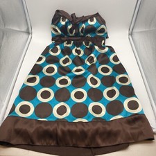 Trixxi Blue Brown and Ivory Dress Size 5 picture