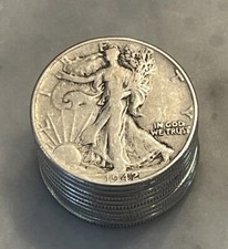 Walking Liberty Half Dollar [Lot of 10] - 90% Silver Choose How Many Lots of 10 picture