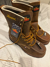 Thorogood 1957 Series 8in Waterproof Steel Toe EH SR Work Boots Size 10 EE+ picture