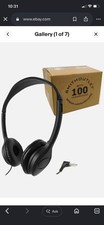 SmithOutlet Headphones Bulk 100 Pack On Ear Wired Classroom picture