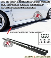 Fits 15-21 Subaru WRX STi 4dr CS-Style Side Skirts (Urethane) picture