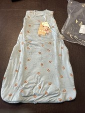 Gunamuna 1.0 TOG Bamboo Viscose Sleep Sack Blue Football 9-18M NEW NWT picture