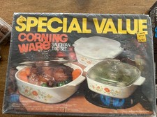 NEW OLD STOCK Corning Ware Wildflower 6 Pc Kitchen Starter Set NIP NOS A-300-7 picture