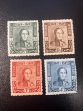 1949 Belgium Sc. 386-89 MH Complete Set $14.35 picture