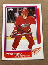 1986-87 TOPPS - PETR KLIMA RED WINGS ROOKIE #98 picture