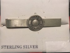 1932 -1957 Vintage US Golf Open NY BIMS sterling silver tie bar Clip Holder picture