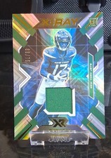 2022 Panini XR - X-Ray Swatches Garrett Wilson #XR-6 /75 (MEM, RC) picture