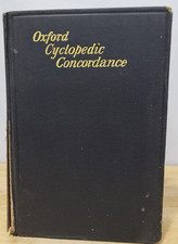 OXFORD CYCLOPEDIC CONCORDANCE 1937 Hardcover picture