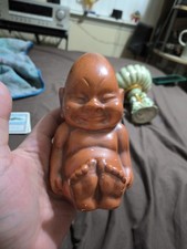 Vintage 1960s Ceramic Billiken Buddha Kelvin STATUE Japan Good Luck CHARM *RARE* picture