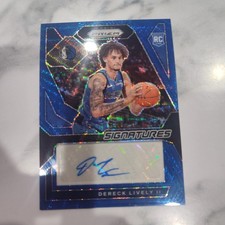 2023-24 Panini Prizm-Rookie Signature Dereck Lively #RSI-DLI Blue Prizm (AU, RC) picture