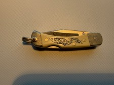 Vintage Schrade Scrimshaw 511 SC Pocket Knife Opossum Design USA Box & Papers picture