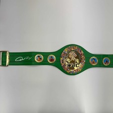 Autographed/Signed Oscar De La Hoya WBC Green Championship Belt BAS COA picture