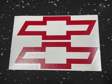 2x) Chevrolet Bowtie Vinyl Decal - 1