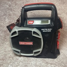 Craftsman 315.101260 Black Red 19.2v AM/FM AUX Weather Cordless Radio No Battery picture