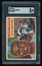 1956 Topps Jacke Robinson #30 White Back SGC 3 picture