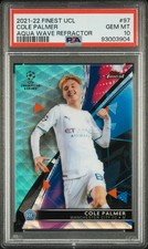 2021-2022 TOPPS FINEST CHAMPIONS LEAGUE #97 COLE PALMER 49/75 PSA 10 picture