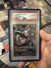 2022 POKEMON SWORD & SHIELD SILVER TEMPEST #186 FULL ART/LUGIA V PSA 10 picture