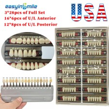 84/96Pc Dental Acrylic Resin Teeth Upper Lower Denture False Teeth DIY A1/A2/A3 picture
