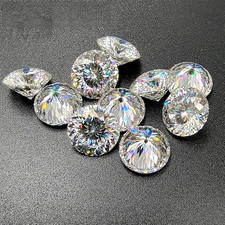 Sparkling D Color Russian Round Cut 0.1-5ct Moissanite Loose Stone GRA VVS1 picture