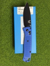 Benchmade Drop Point EDC Folding Knife - Blue picture