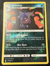 REVERSE HOLO RARE Greninja 117/214 SM Unbroken Bonds Pokemon Charizard Shadow MP picture