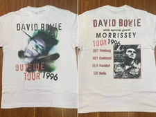 1996 David Bowie and Morrissey Outside Tour T-Shirt S-5XL picture