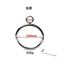 Metal O-Ring Neck Collar Choker BDSM Bondage Lockable Device for Adult Women Men picture