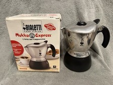 Bialetti Mukka Express 2 Cup Cappuccino Maker 220ml Made Italy w/ Original Box picture