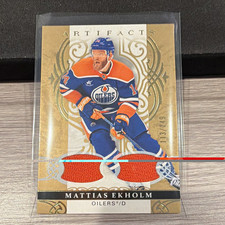 Upper Deck 26-27 Artifacts Mattias Ekholm Oilers Material Gold #55 113/249 picture