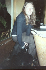 1980's HANDSOME YOUNG MAN LONG HAIR Vintage 35mm Photo Negative Hand Cut S10 picture