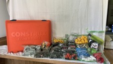 Vintage Fisher-Price Construx Space Military Construction 1971 Piece Lot w/Case picture