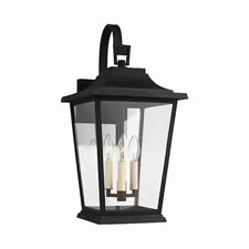 Generation Lighting Warren 10.625 in Medium 3-Light Textured Black Outdoor Wall picture