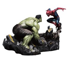 Happy Kuji Spider-Man Brand New Day Spider-Man & Hulk Diorama Statue Last One picture