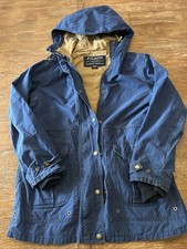 FILSON Men’s Sz S All Season Waxed Rain Coat Jacket Navy Blue picture