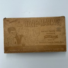 VINTAGE Peter Paul Almond Joy Display Box Ozzie & Harriet TV Ad Big Double Bar picture