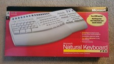 New In Box Vintage Microsoft Natural Keyboard Pro w/ Built-In USB Ports picture