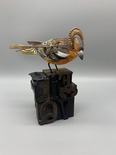 Steampunk Bird Sculpture Assemblage Art picture