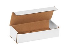 Pick Quantity 50-400 Strong Corrugated Mailer 9x4x2 White Folding Shipping Box picture