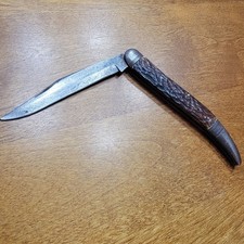 🔥JIGGED STAG BONE REMINGTON TEXAS TOOTHPICK R933 U.S.A.VINTAGE 1924-1933 KNIFE  picture