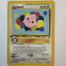 Pokémon Igglybuff Uncommon 1st Edition #40/75 Neo Discovery 2001 English NM picture