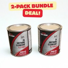 2 Pack True Finish 2K Urethane Clearcoat 4.2 VOC Quart 4900-04 Automotive picture